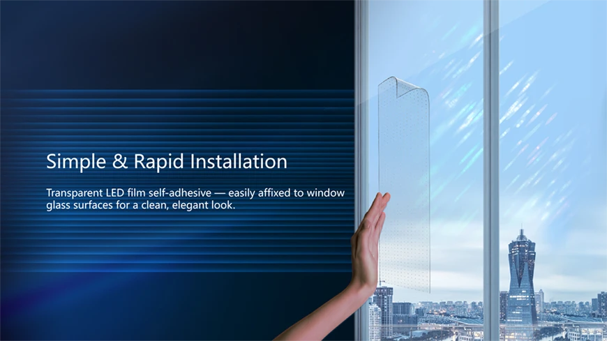 Litestar LFS Flexible Transparent LED Film for Glass Window Litestar LFS Flexible Transparent LED Film for Glass Window